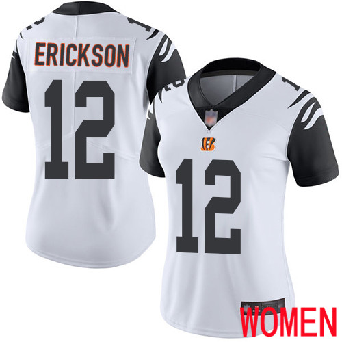Cincinnati Bengals Limited White Women Alex Erickson Jersey NFL Footballl #12 Rush Vapor Untouchable->youth nfl jersey->Youth Jersey